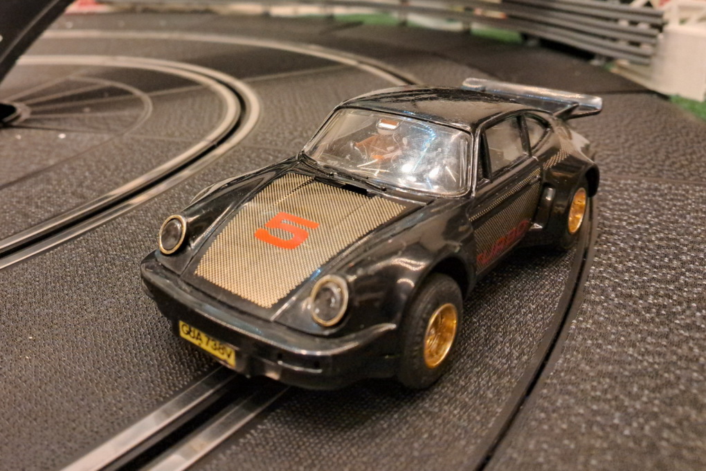 Slotcars66 Porsche 911/935 1/32nd scale Scalextric slot car black #6  